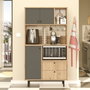 Hanah Home RE3-SA Armario Multiusos Roble y Antracita